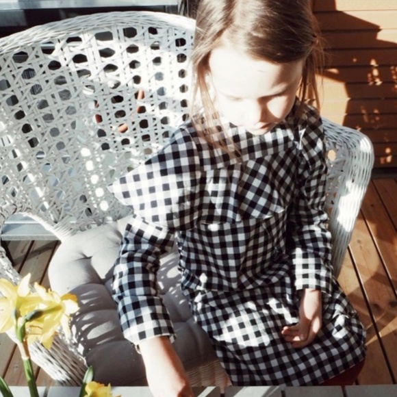 Zara girls gingham dress with flounce - Picture 16 of 16